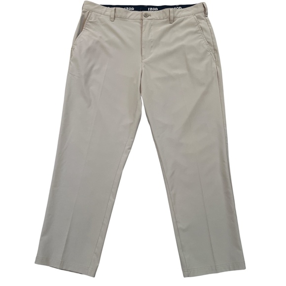 Izod Golf Men's Tan Performance Athletic Golf Pants Size 38 - Picture 1 of 10